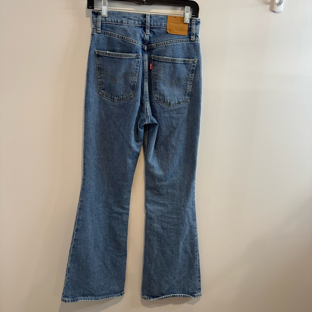 Levi’s‎ Blue 70s High Flare cotton ultra blend high rise denim jeans size 26